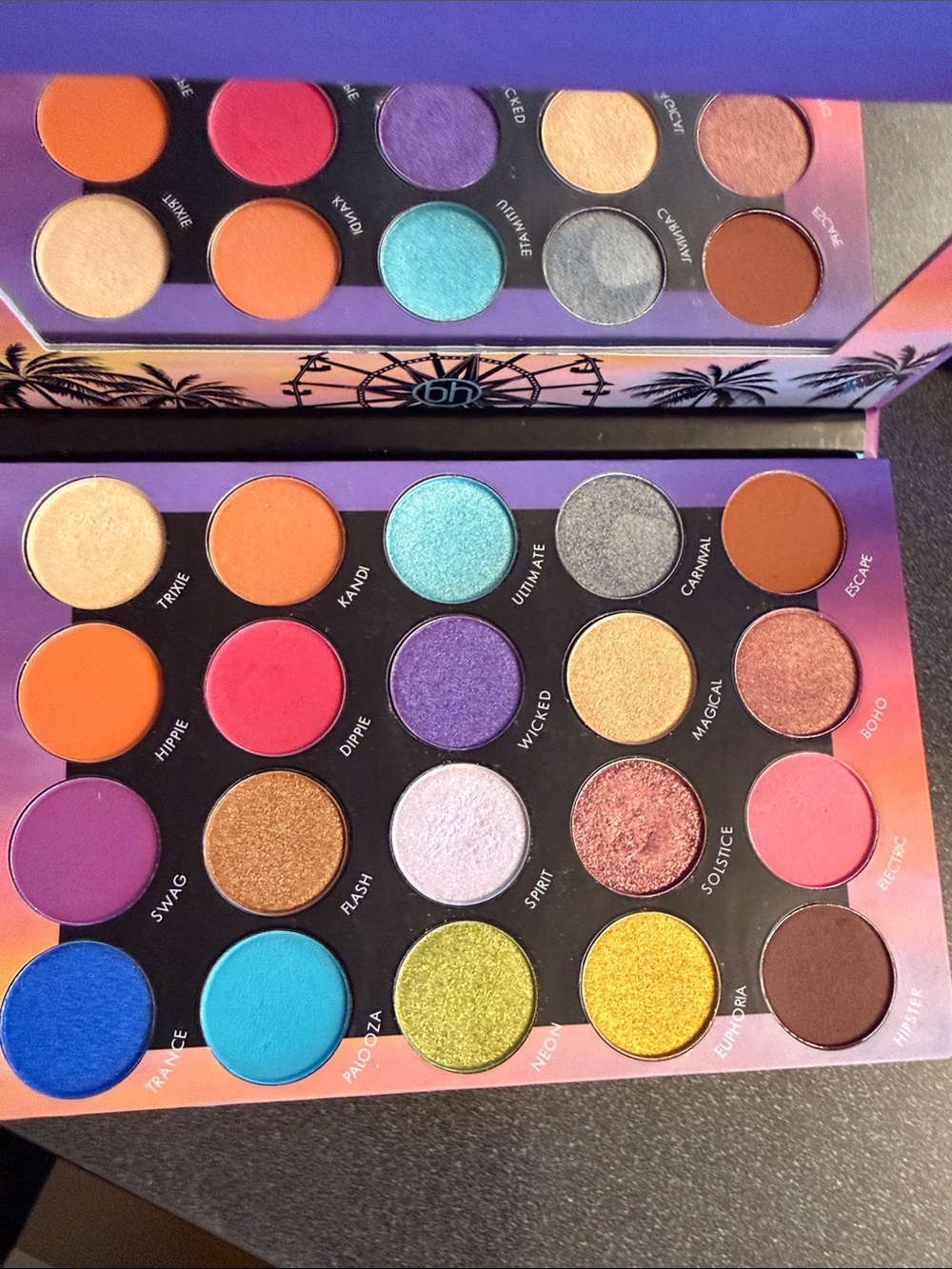 BH Cosmetics Weekend Festival Vibrant 20-Color Eyeshadow Palette